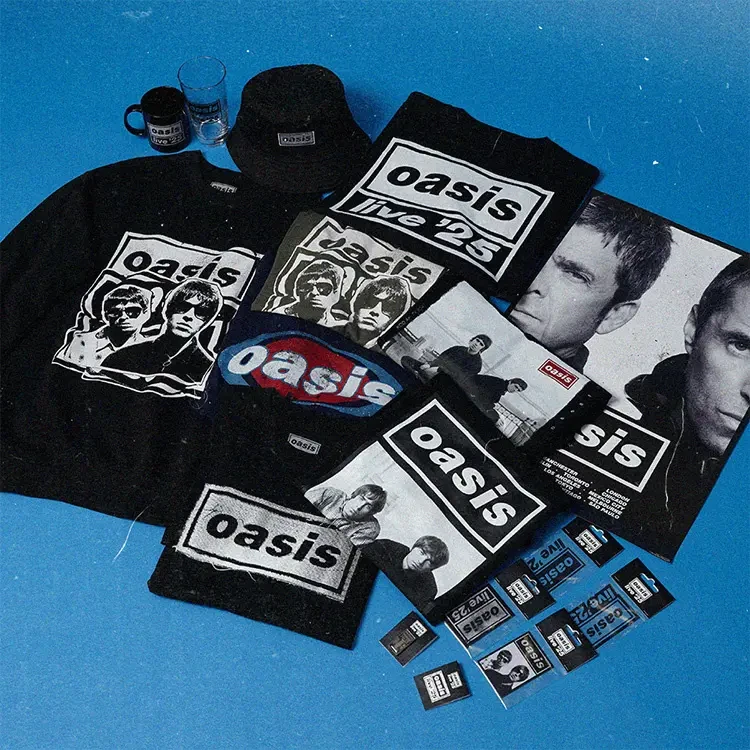Oasis Live '25」日本公式ツアー・グッズ解禁！ 日本限定アイテムや