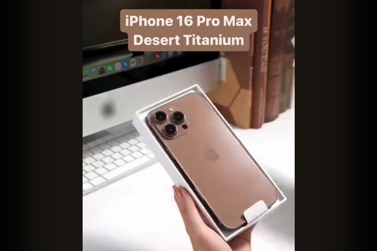 iPhone 16 Proの新色「Desert Titanium」動画流出、茶色みが強い目を