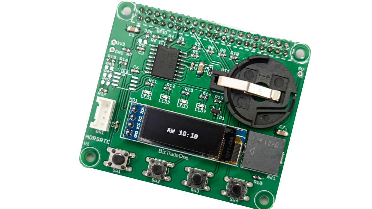 ADRSRTC ラズベリーパイ専用リアルタイムクロック拡張ボード — ビット