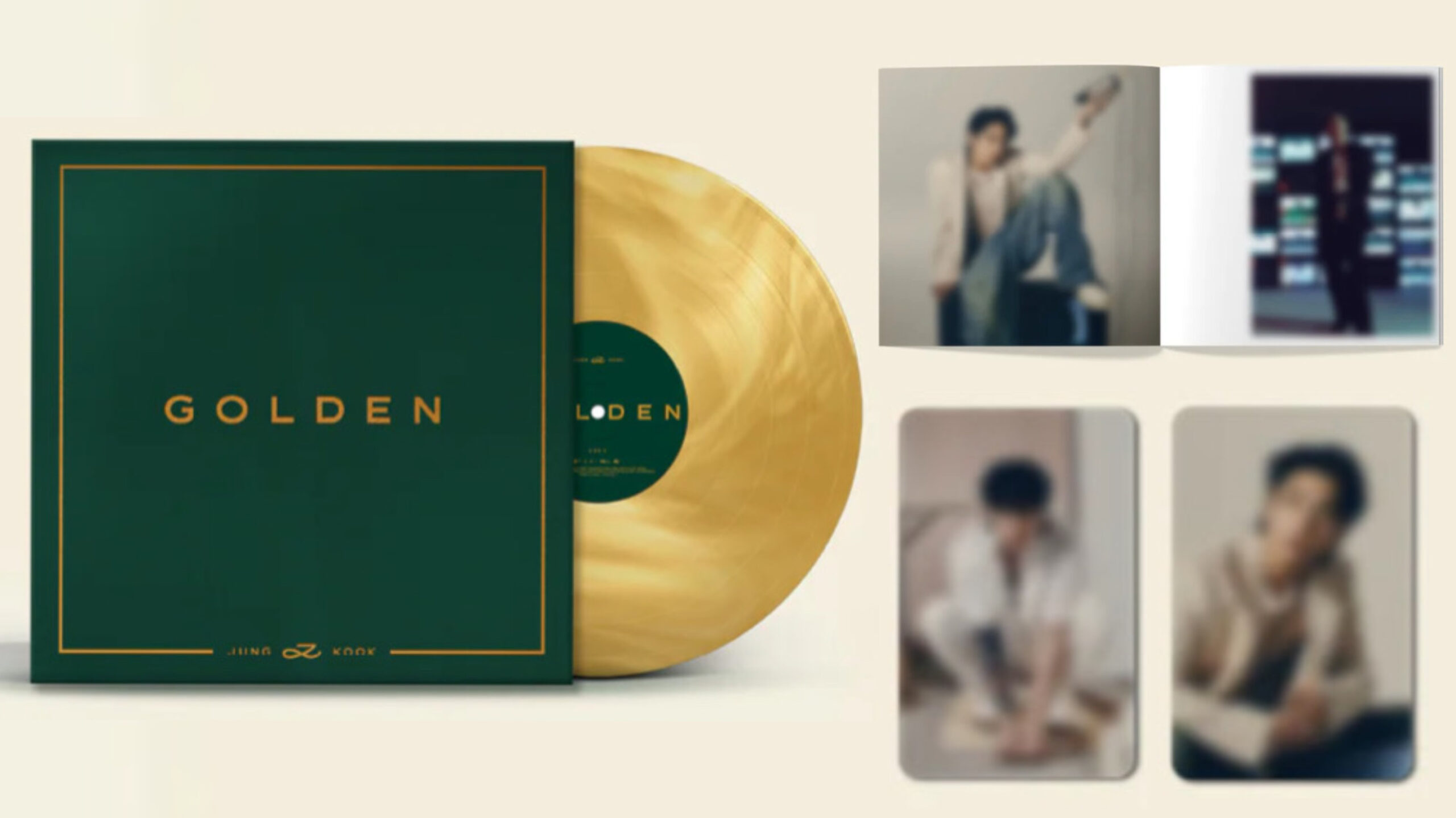 BTS ジョングク「GOLDEN」の豪華グッズ付きアナログ盤が発売決定