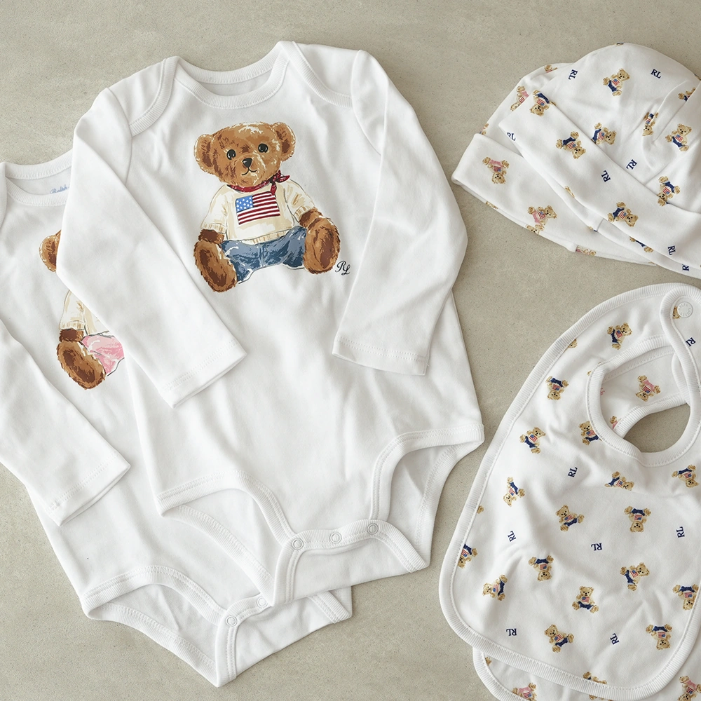 POLO RALPH LAUREN（ポロ ラルフローレン）ベア ベビーグッズ 3点セット