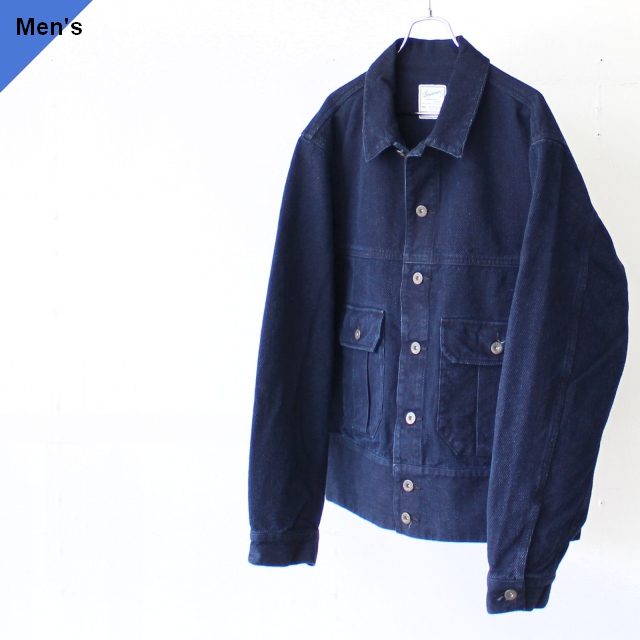 Soundman Nevada インディゴ刺子トラックジャケット （Indigo） - C