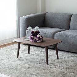 ウォルナット材のローテーブル［2サイズ 90cm 120cm] 高さ選択可 天然