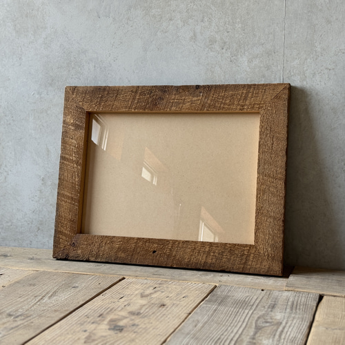 A3 古材額縁】サイズ変更可能 古材フレーム 額 ビンテージ 古道具 無垢