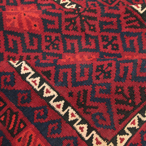 アフガニスタン トライバルラグ マイマナキリム オールド手織りキリム