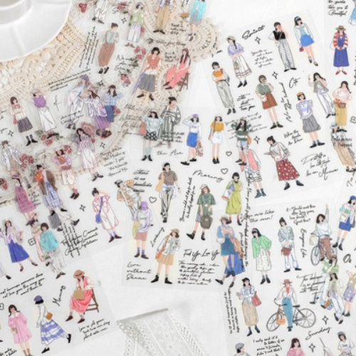 断捨離セール ノンストップシリーズ 女の子 花 コラージュ素材