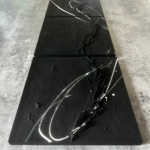 現代アート 3枚セット テクスチャーアート アートパネル インテリア