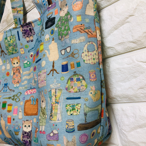 ❤️大人気新柄yukiemonお好きな生地でトートバッグ作成致します