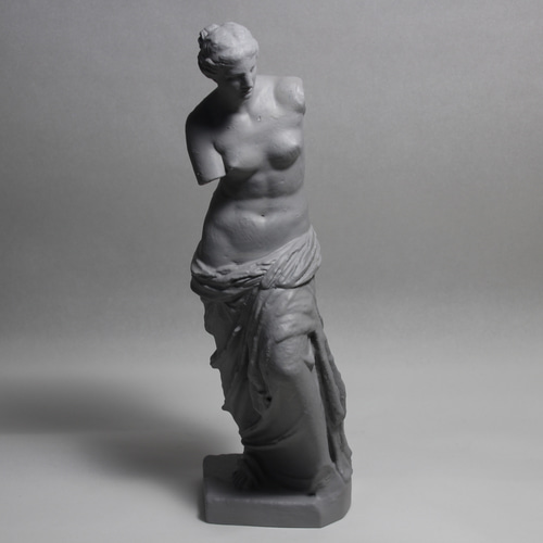 ミロのヴィーナス(高さ20cm) 石膏像 デッサン グレー インテリア 彫刻