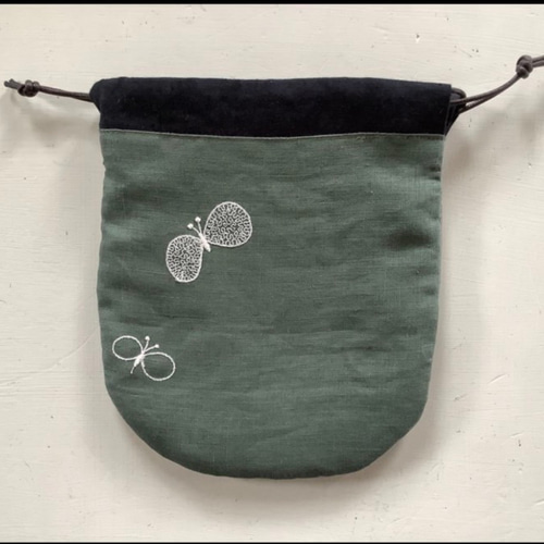 ミナペルホネン ハンドメイド ミニ巾着 ポーチ 小物入れ ミニバッグ