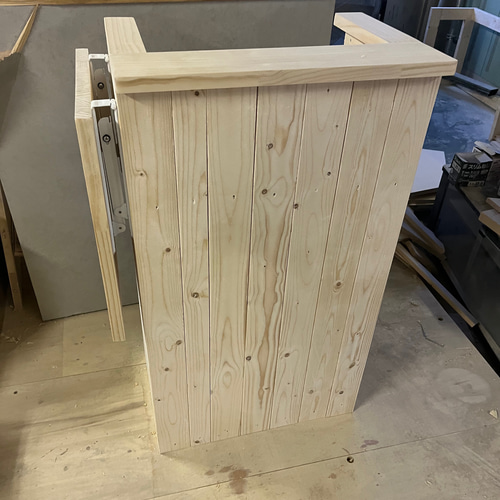 天板折り畳み カウンター レジカウンター 机・デスク エバーグリーン