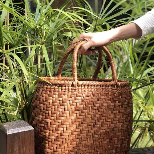 山葡萄 蔓 バック かご 籠 手作り 着服 山葡萄 かごバッグ やまぶどう