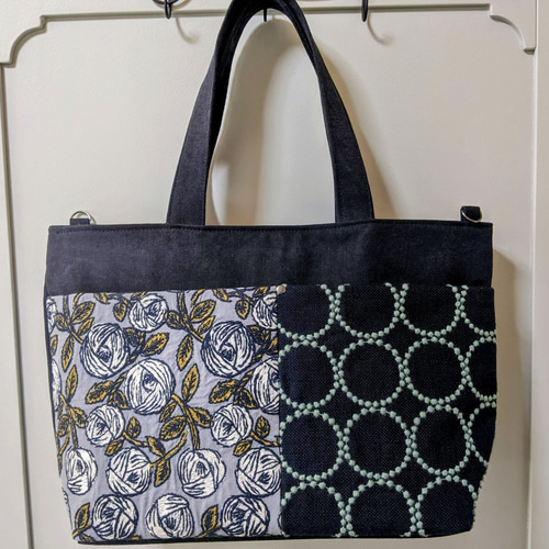 ミナペルホネン【rosy/tamborin】ノアールトートバッグ【受注制作