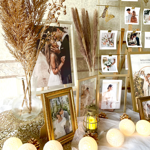 アンティーク風 ゴールド ウェルカムスペース セット IKEA