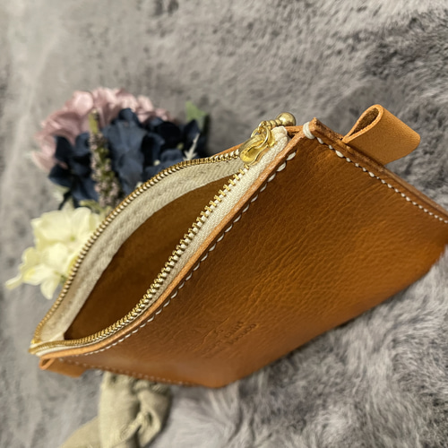 ぷっくりポーチ 革ポーチ ポーチ 革小物 スマートキーケース キー