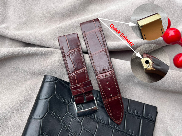 ジャガー・ルクルト JLC Reverso Squadra 時計ストラップ 22/20mm ワニ