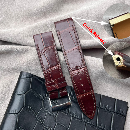 ジャガー・ルクルト JLC Reverso Squadra 時計ストラップ 22/20mm ワニ