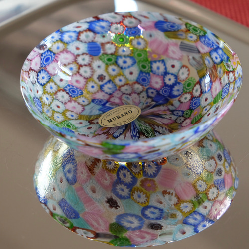 ベネチアンガラス ヴェネチアンガラス ミルフィオリ お皿 プレート