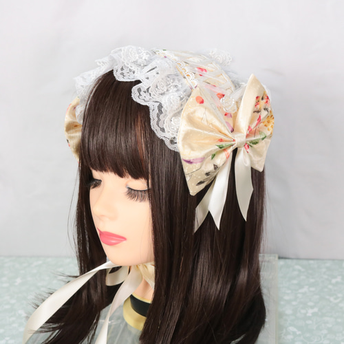 花麹×pretty ヘッドドレス ロリータ 和ロリ 成人式 ヘッドドレス