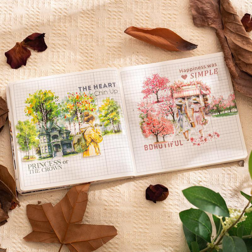 木と林シリーズ 6種セット マスキングテープ PET コラージュ素材 PET