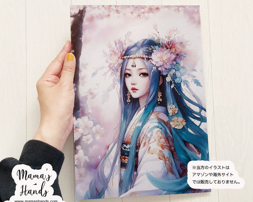 ⭐️5点売れました⭐️《新 桜と菊理姫》☘️ A4 ポスター くくりひめ