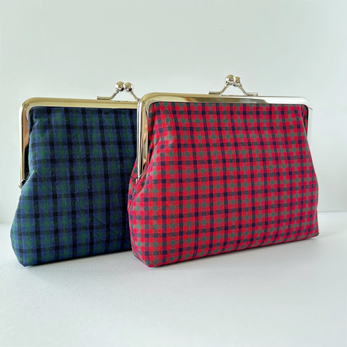 ファミリア風チェックの母子手帳ケース・お薬手帳ケース 母子手帳