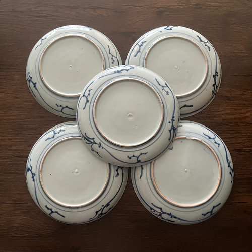 古伊万里染付5枚皿 大皿 antique art nozomi 通販 18214478｜Creema