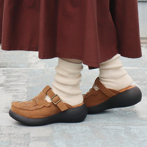 スエードアミコミサボ | 厚底 サボサンダル 秋冬 レディース Nuts