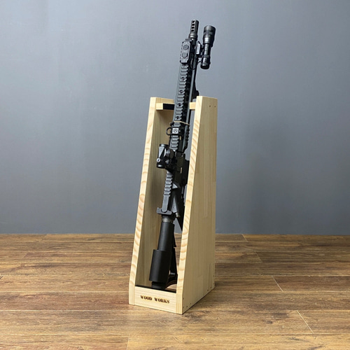 WOODWORKS ガンラック ／ライフルスタンド1丁掛 木製 日本製