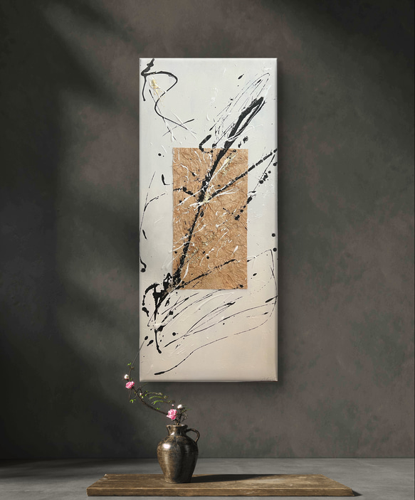 長夜 Cho Ya 】原画/和風/禅/絵画/アート/抽象画/ニュアンス/モダン