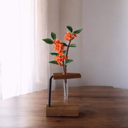 ◇粘土のお花◇ 金木犀（キンモクセイ）K1314 アートフラワー Old