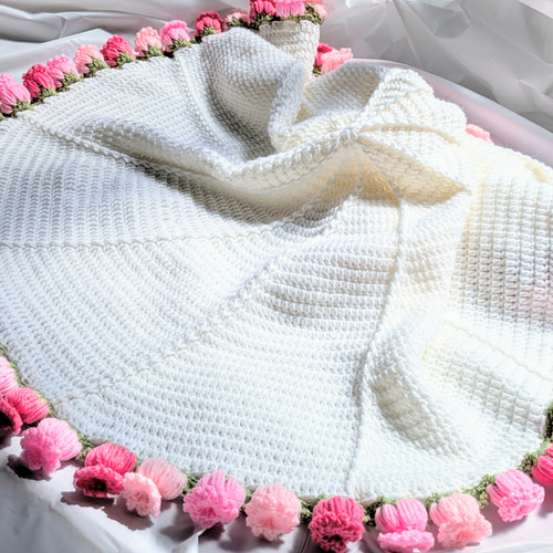 受注制作】 花束ブランケット2 pink＆blue その他雑貨 lollipoop 通販