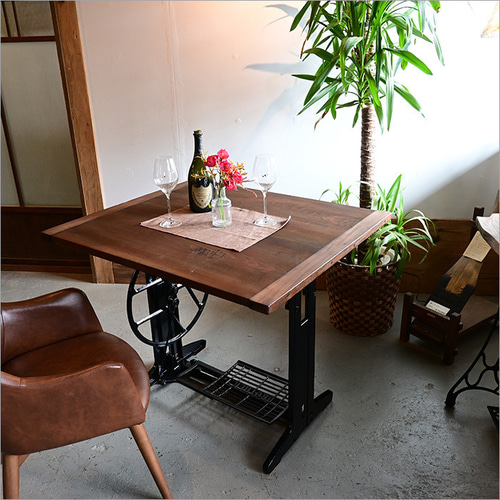 工業用足踏みミシン カフェテーブル アンティーク ダイニングテーブル