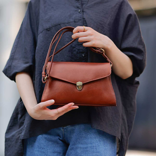 ショルダーバッグ ハンドバッグ フォーマル 斜め掛け 2Way 本革