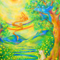 油絵 油彩 油彩画 絵画 【回転】 絵画 HR 通販 17035326｜Creema