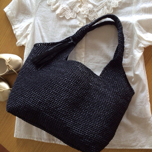 カラータイプオーダー／ラフィアの様なバッグヘレンカミンスキー風