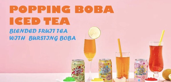 ポッピングボバティ ピーチ＆ストロベリーアイスティーの商品ページ