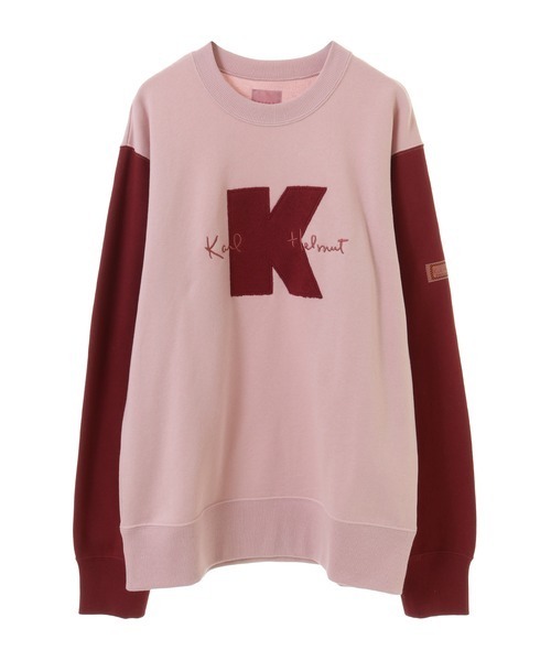 KARL HELMUT（カールヘルム）の「Kロゴアップリケ使い配色トレーナー