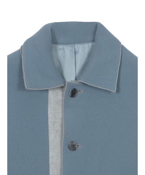 Ameri（アメリ）の「BI COLOR OVER MIDI COAT（ピーコート）」 - WEAR