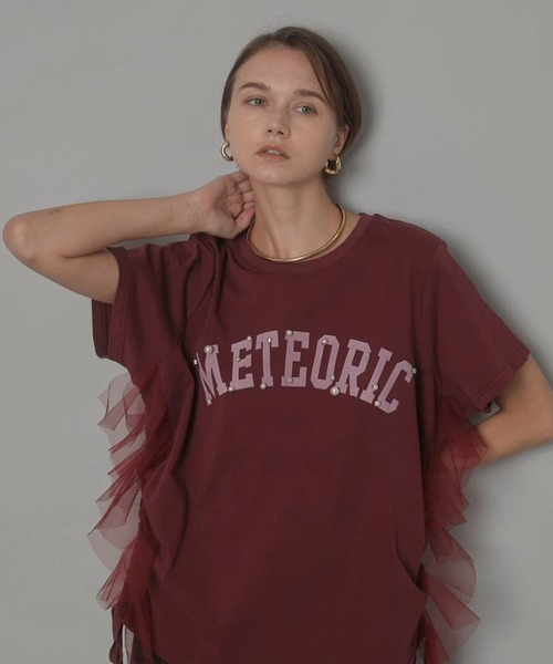 CADUNE（カデュネ）の「サイドチュールロゴT-shirt（Tシャツ