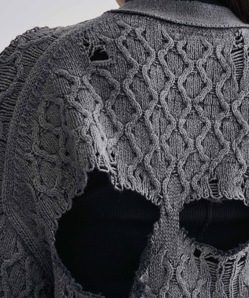 MIHARA YASUHIRO/ミハラヤスヒロ】SUNFADED KNIT CARDIGAN/ニット