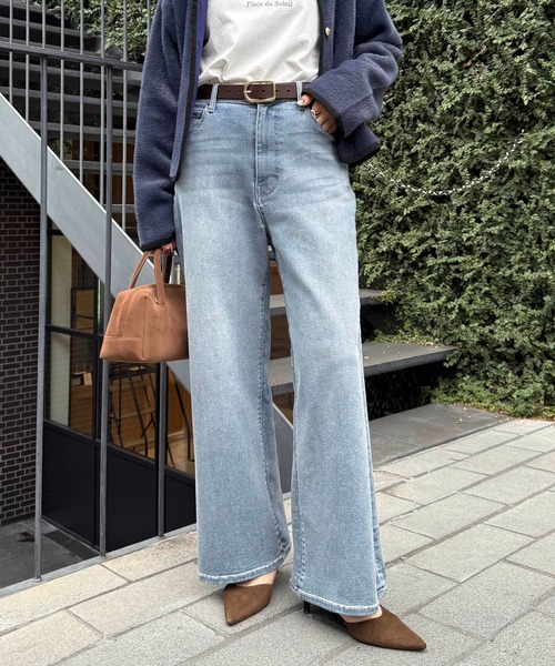 Q.anos/リラックススーパーワイド/WEB限定カラー・サイズ展開（デニム