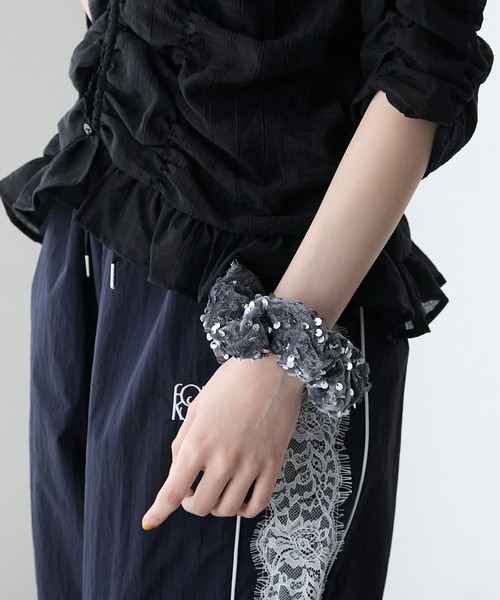 forksy.】メタリックスパンコールシュシュ（シュシュ）｜forksy