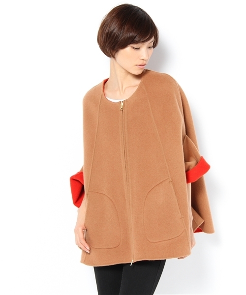 BEARDSLEY（ビアズリー）の「リバーシブルポンチョコート（ポンチョ