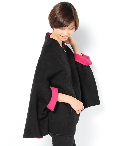 BEARDSLEY（ビアズリー）の「リバーシブルポンチョコート（ポンチョ