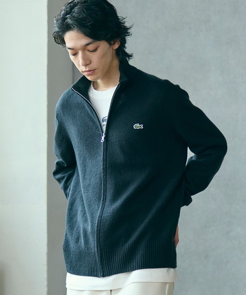 LACOSTE（ラコステ）の「ハイネックフルジップ ウールニットセーター