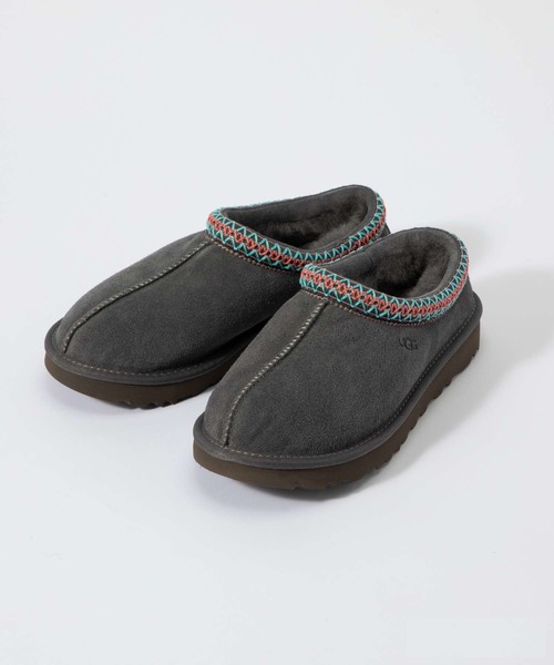 UGG アグ タスマン スリッポン ボア シープスキン ブラック 24cm