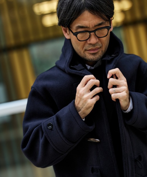 AUBERGE × Brilla per il gusto / TREVOR ネイビー ウール ダッフル