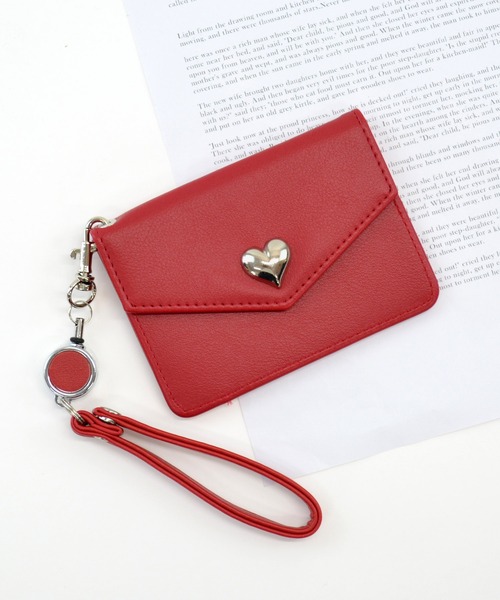 セール】パスケース ハート 定期入れ ICカード ケイシー（パスケース