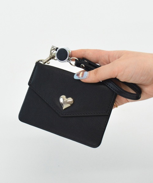 セール】パスケース ハート 定期入れ ICカード ケイシー（パスケース